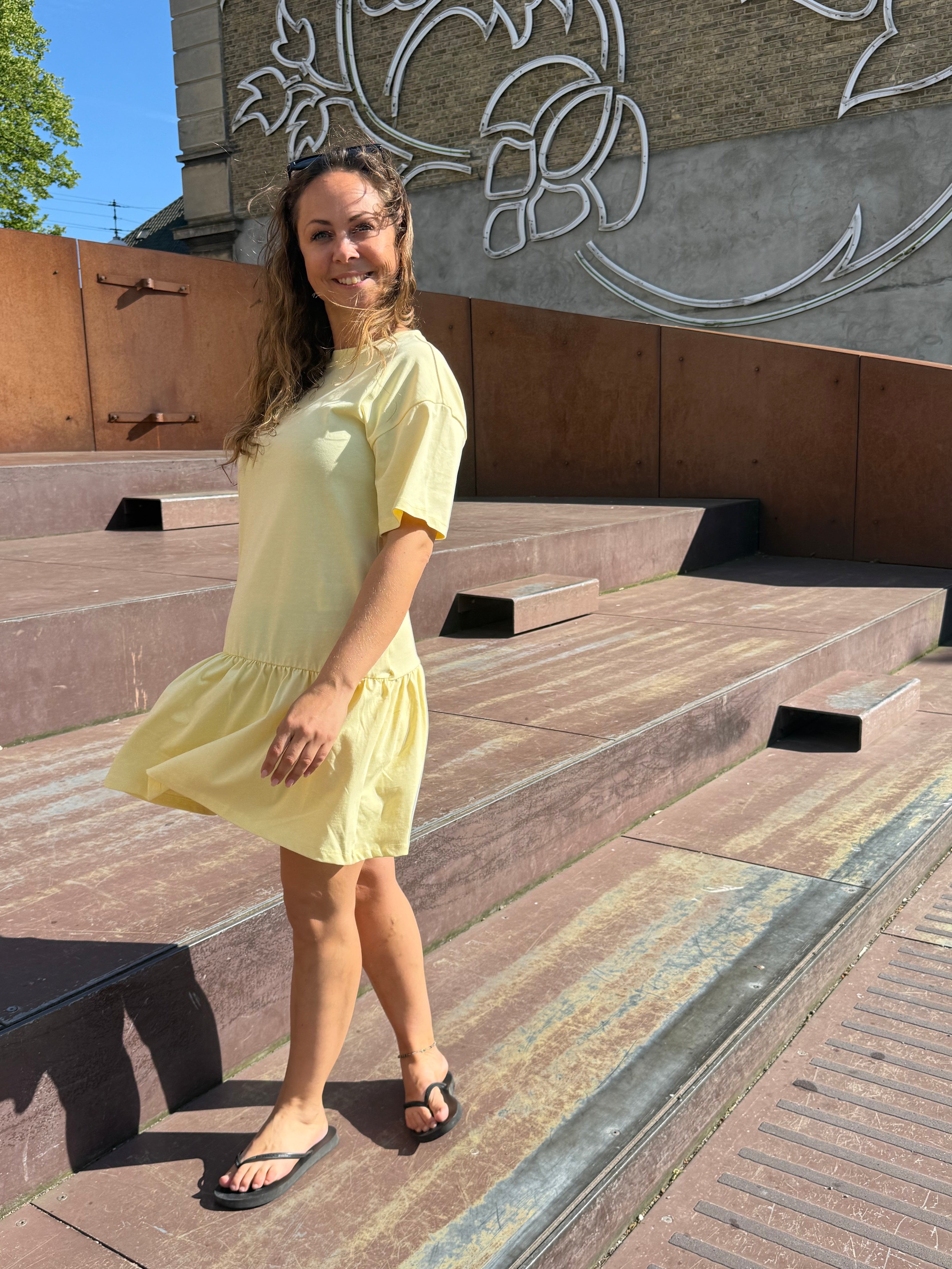 PCJAMIE Short Dress - French Vanilla